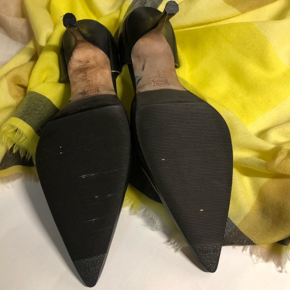 Jimmy Choo ⟩ Liz 85 Black Leather Pumps - Picture 2 of 8